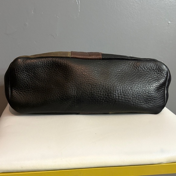 Vintage Fossil Patchwork Leather Satchel – Y2K Boho Revival - Picture 11 of 11